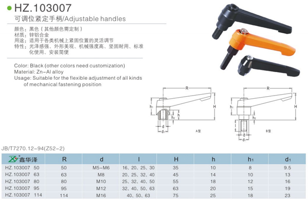 可調(diào)位緊定手柄